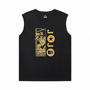 JoJo Mens Oversized Sleeveless T Shirt Hot Topic Anime Kujo Jotaro Shirt WS2302