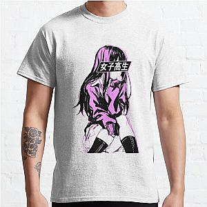 SCHOOLGIRL (Pink) - Sad Anime Japanese Aesthetic Classic T-Shirt Offical Store RB0812