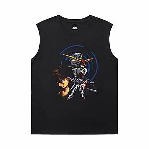 Vintage Anime Tshirt Gundam Sleeveless T Shirt For Gym WS2302