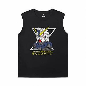 Gundam Tee Shirt Vintage Anime Sleeveless T Shirt Black WS2302