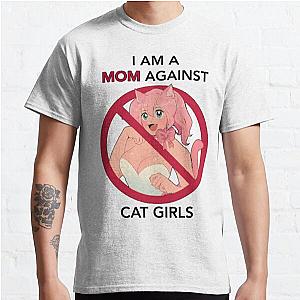 I AM A MOM AGAINST CAT GIRLS Classic T-Shirt Offical Store RB0812