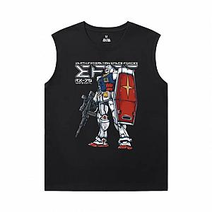 Japanese Anime Shirts Gundam Mens Oversized Sleeveless T Shirt WS2302