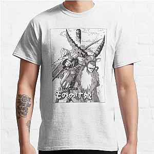 Princess Mononoke Studio Ghibli Hand Drawn Scene Design Classic  Classic T-Shirt Offical Store RB0812