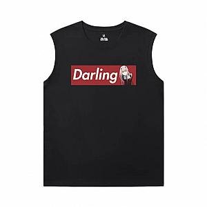 Darling In The Franxx Black Sleeveless T Shirt Mens Anime T-Shirts WS2302