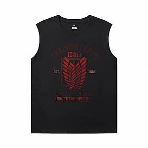 Attack on Titan Shirt Anime Mens T Shirt Without Sleeves WS2302