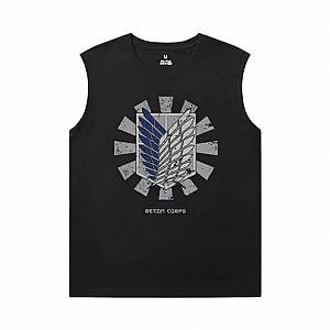 Attack on Titan T-Shirt Vintage Anime Mens Sleeveless T Shirts WS2302