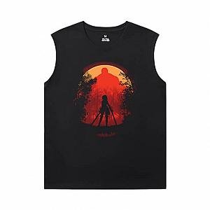 Hot Topic Anime Shirts Attack on Titan Sleeveless Printed T Shirts Mens WS2302