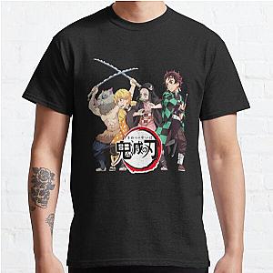 Funny Demon Slayer Manga Inosuke Zenitsu Nezuko Tanjiro Classic T-Shirt Offical Store RB0812