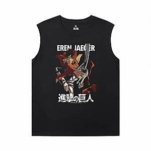 Attack on Titan Mens Designer Sleeveless T Shirts Vintage Anime Tee WS2302