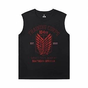 Attack on Titan Sleeveless Wicking T Shirts Vintage Anime Tee Shirt WS2302