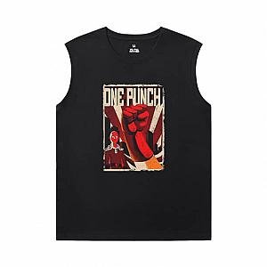 Vintage Anime Tshirt One Punch Man Sleeveless Cotton T Shirts WS2302