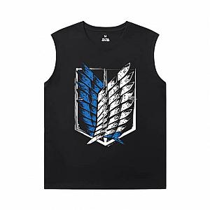 Hot Topic Anime Tshirts Attack on Titan Printed Sleeveless T Shirts For Mens WS2302