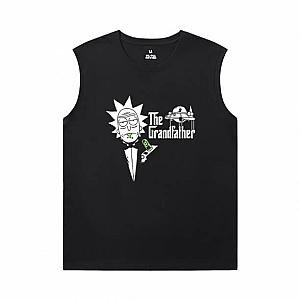 Quality Tshirt Rick and Morty Men'S Sleeveless T Shirts Cotton WS2302