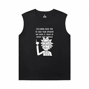 Cotton Tshirt Rick and Morty Men'S Sleeveless Muscle T Shirts WS2302