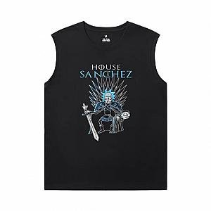 Rick and Morty Black Sleeveless Shirt Men Personalised Tee WS2302