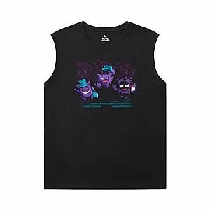 Pokemon Tees Quality Gengar Printed Sleeveless T Shirts For Mens WS2302