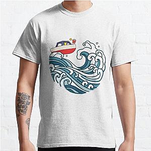 boat on big wave Classic T-Shirt Offical Store RB0812