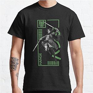 Hange Zoe - Attack On Titan - Typography 3 Classic T-Shirt Offical Store RB0812