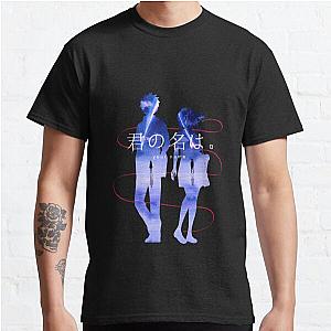 Kimi no Na wa Your Name Anime Mitsuha &amp; Taki Comet Classic T-Shirt Offical Store RB0812