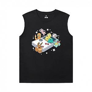 Pokemon Shirt Cotton Sleeveless Shirts Mens WS2302