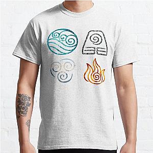 Avatar the Last Airbender Element Symbols Classic T-Shirt Offical Store RB0812