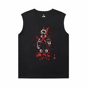 My Hero Academia Mens Graphic Sleeveless Shirts Japanese Anime Cotton Shirt WS2302