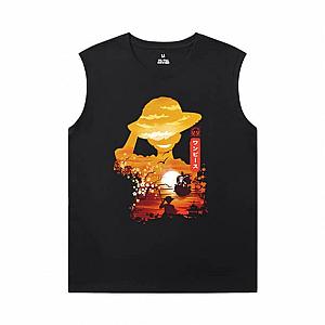 One Piece T-Shirts Anime Edward Newgate Men'S Sleeveless Graphic T Shirts WS2302