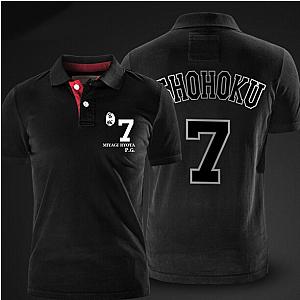 Slam Dunk Miyagi Ryota Polo Shirts Black Polo Shirt For Men WS2302