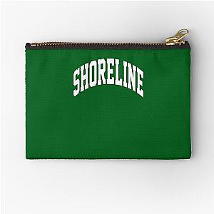 Shoreline Mafia Merch Logo White white Zipper Pouch