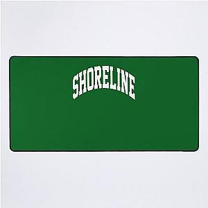 Shoreline Mafia Merch Logo White white Desk Mat