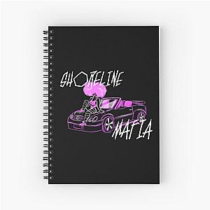 Shoreline Mafia Perc Popper Mafia Bidness fan-art Spiral Notebook