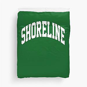 Shoreline Mafia Merch Logo White white Duvet Cover