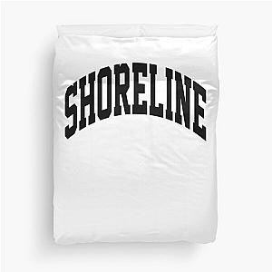 Shoreline Mafia Merch Logo White T-Shirt Long Sleeve 2 Duvet Cover