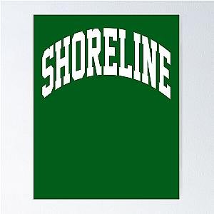 Shoreline Mafia Merch Logo White white Poster