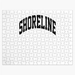 Shoreline Mafia Merch Logo White T-Shirt Long Sleeve 2 Jigsaw Puzzle