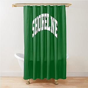 Shoreline Mafia Merch Logo White white Shower Curtain