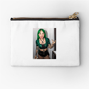 Green-Haired Rebel Shotzi Shotzi Zipper Pouches