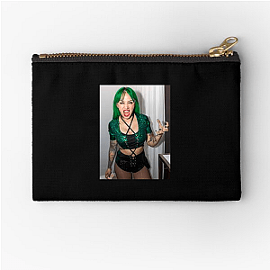 Green-Haired Rebel Shotzi Shotzi Zipper Pouches