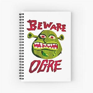 Cuidado Ogro - Shrek Beware Ogre  Spiral Notebook