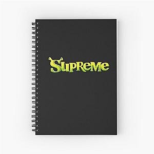 Supreme shrek shirt Spiral Notebook