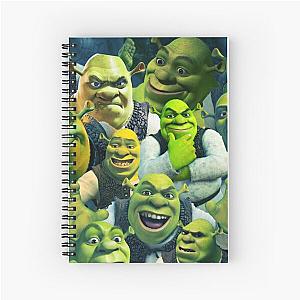 Shrek collage poster design 2021 Spiral Notebook
