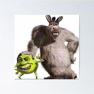Shrek and Donkey X Monsters Inc. Poster