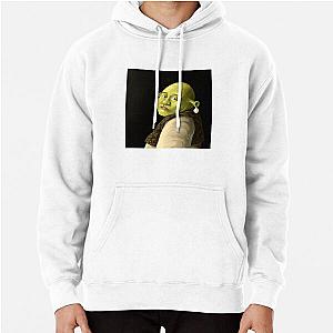 Shrek With a Pearl Onion Earring Pullover Hoodie