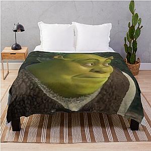 Shrek Meme Drip  Throw Blanket
