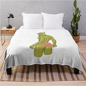 Sexy Shrek Throw Blanket