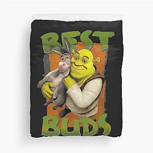 Sexy Shrek  shrek meme face  shrek wazowski Duvet Cover