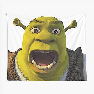 Shrek Meme Surprised Sticker Tapestry