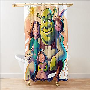 Shrek Family Shower Curtain