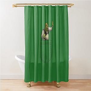 Waving Pocket Shrek Shower Curtain