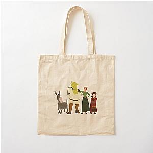 Minimalist Shrek and Friends Cotton Tote Bag